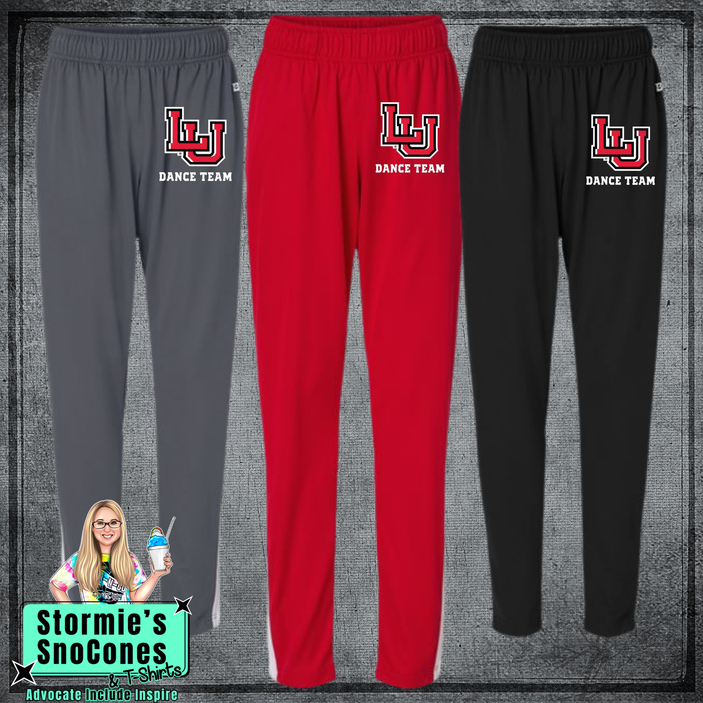 LUDT Lamar University Dance Team Logo Badger Women's On The Rise Outercore Warm-Up Pants