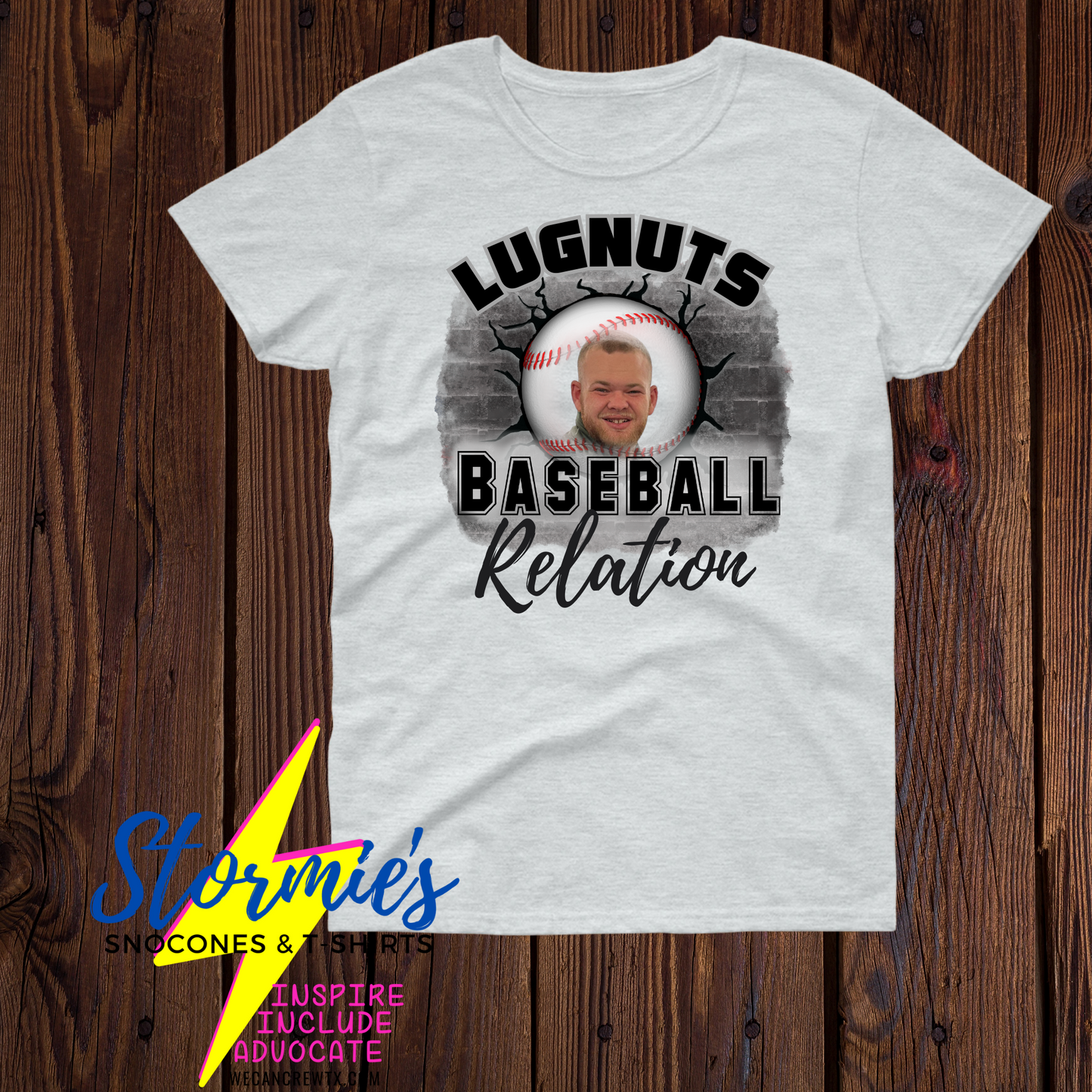 Lugnuts Baseball Custom Picture Relation Shirt