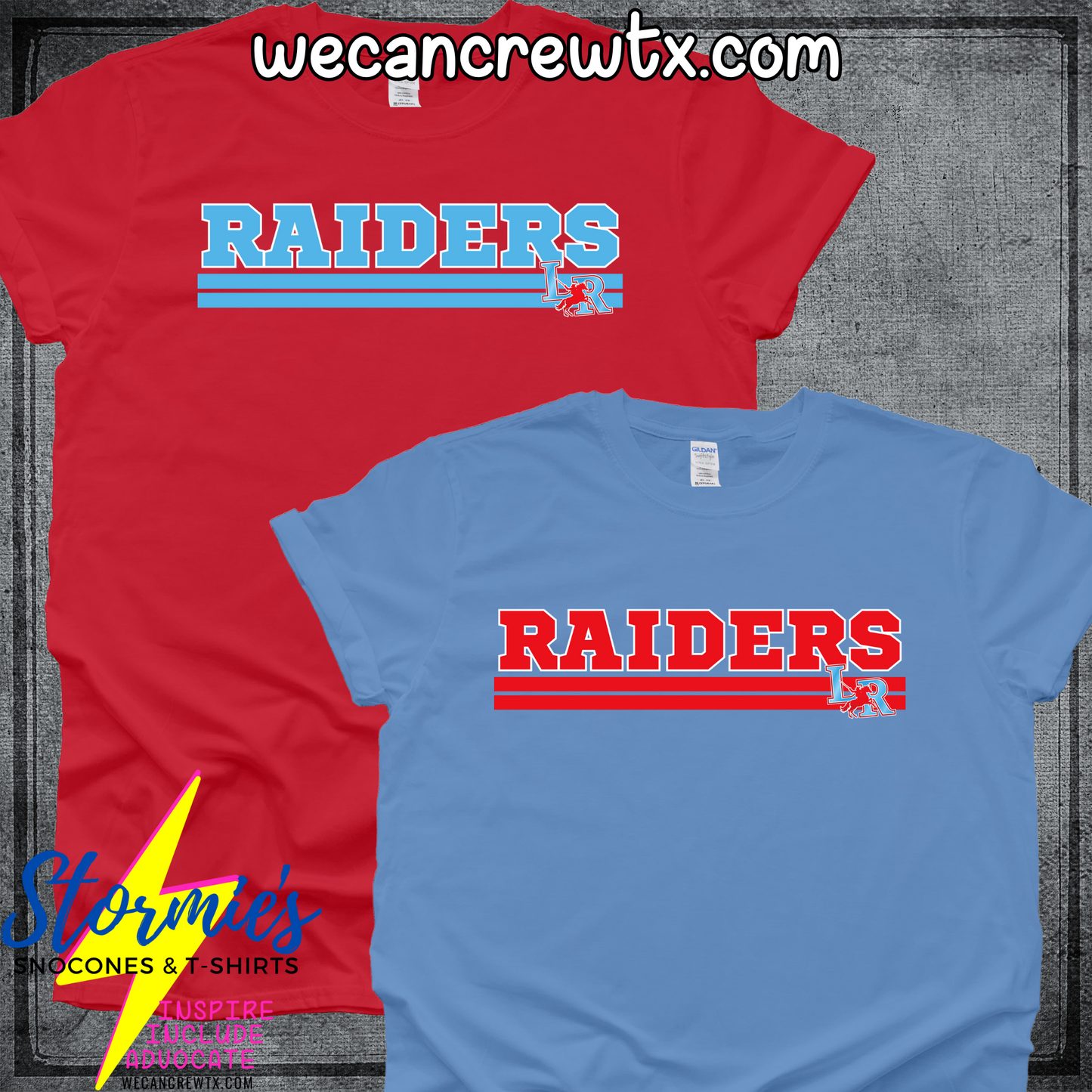 Lumberton Raiders Lines Logo Shirt