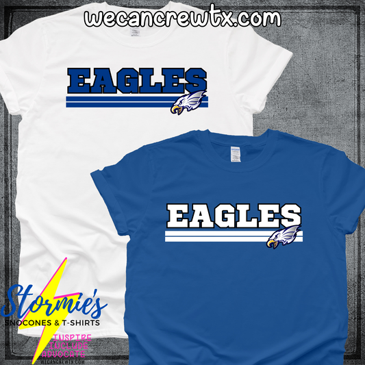 Barbers Hill Eagles Lines Logo Shirt