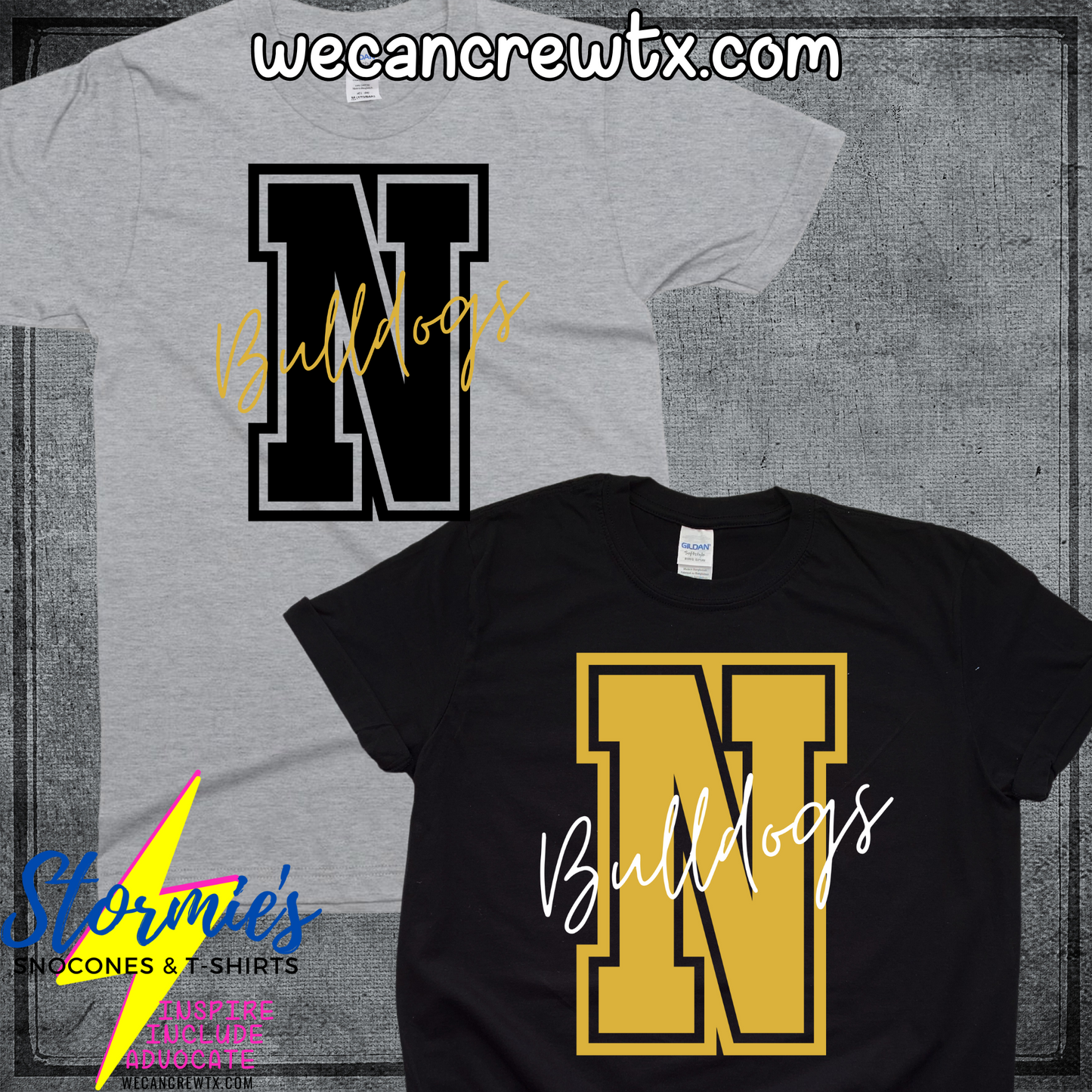 Nederland Bulldogs Initials Cursive Shirt