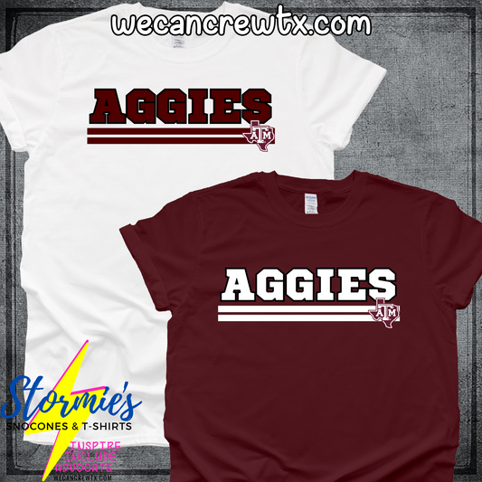 Texas A&M Aggies Lines Logo Shirt