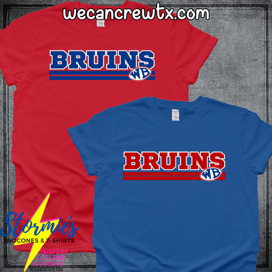 West Brook Bruins Lines Logo Shirt