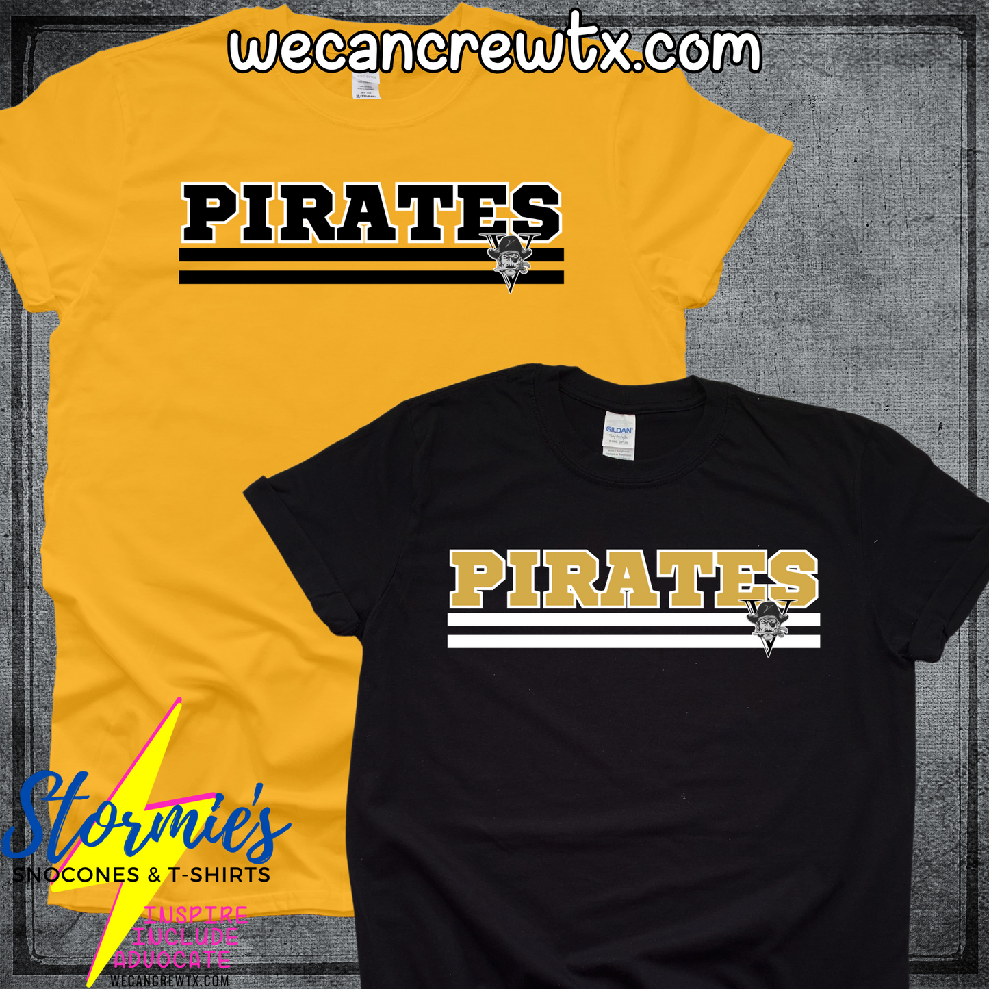 Vidor Pirates Lines Logo Shirt