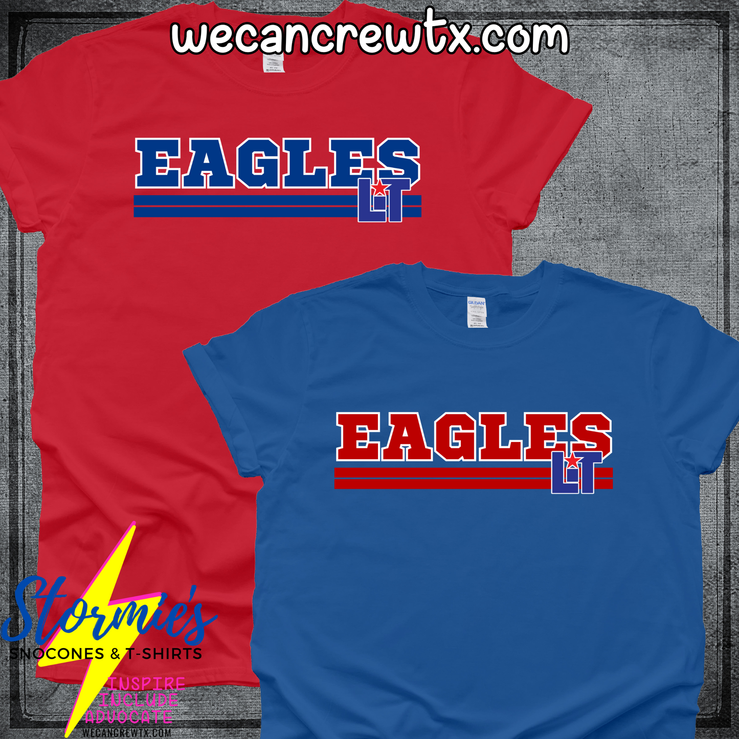 Lamar Institute of Technology Eagles Lines Logo Shirt