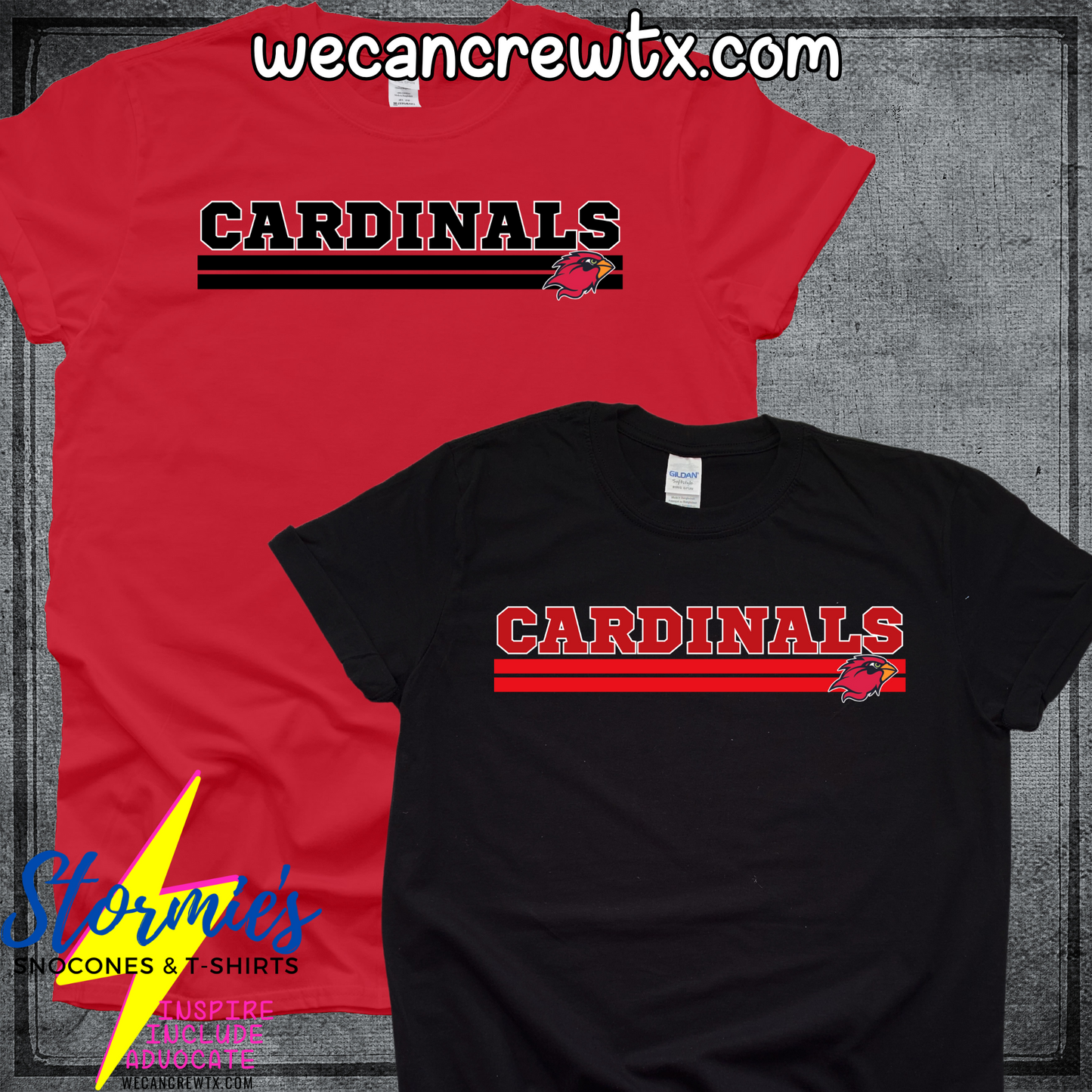 Lamar University Cardinals Lines Logo Shirt