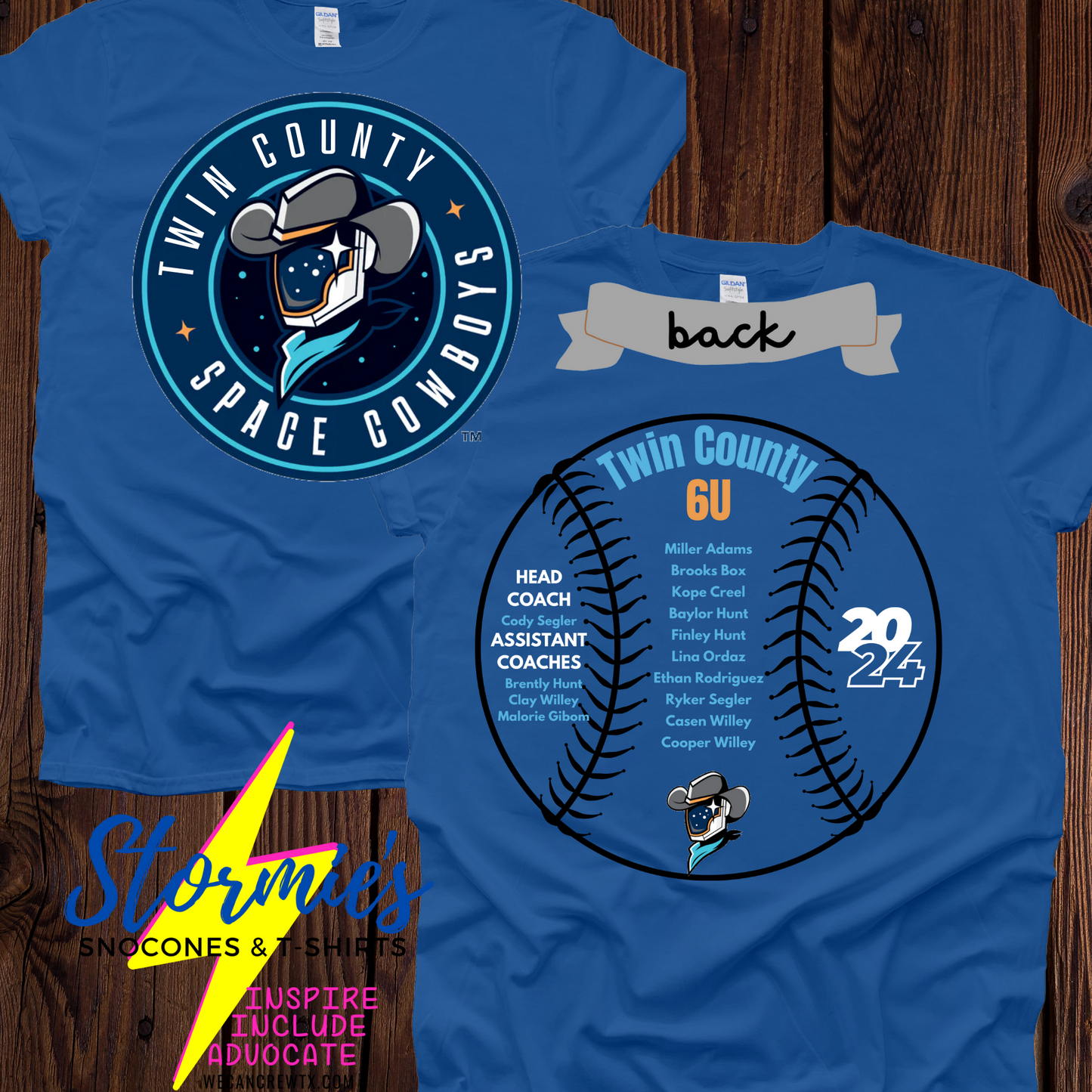 Space Cowboys 6U Twin County 2024 Shirt