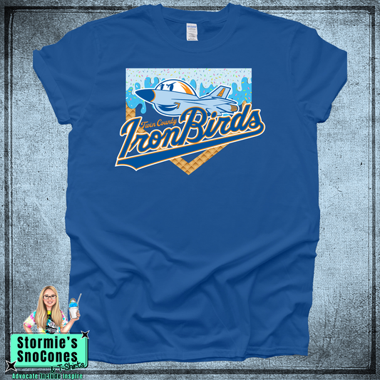 Ironbirds Baseball Drip 2026 Royal Blue Dryblend or Dryfit Shirt