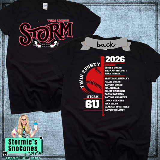Storm 6U Twin County 2026 Black Shirt
