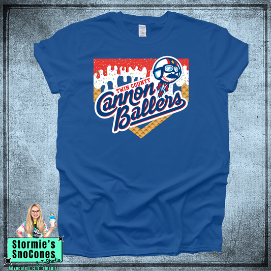 Cannon Ballers Baseball Drip 2026 Royal Blue Dryblend or Dryfit Shirt