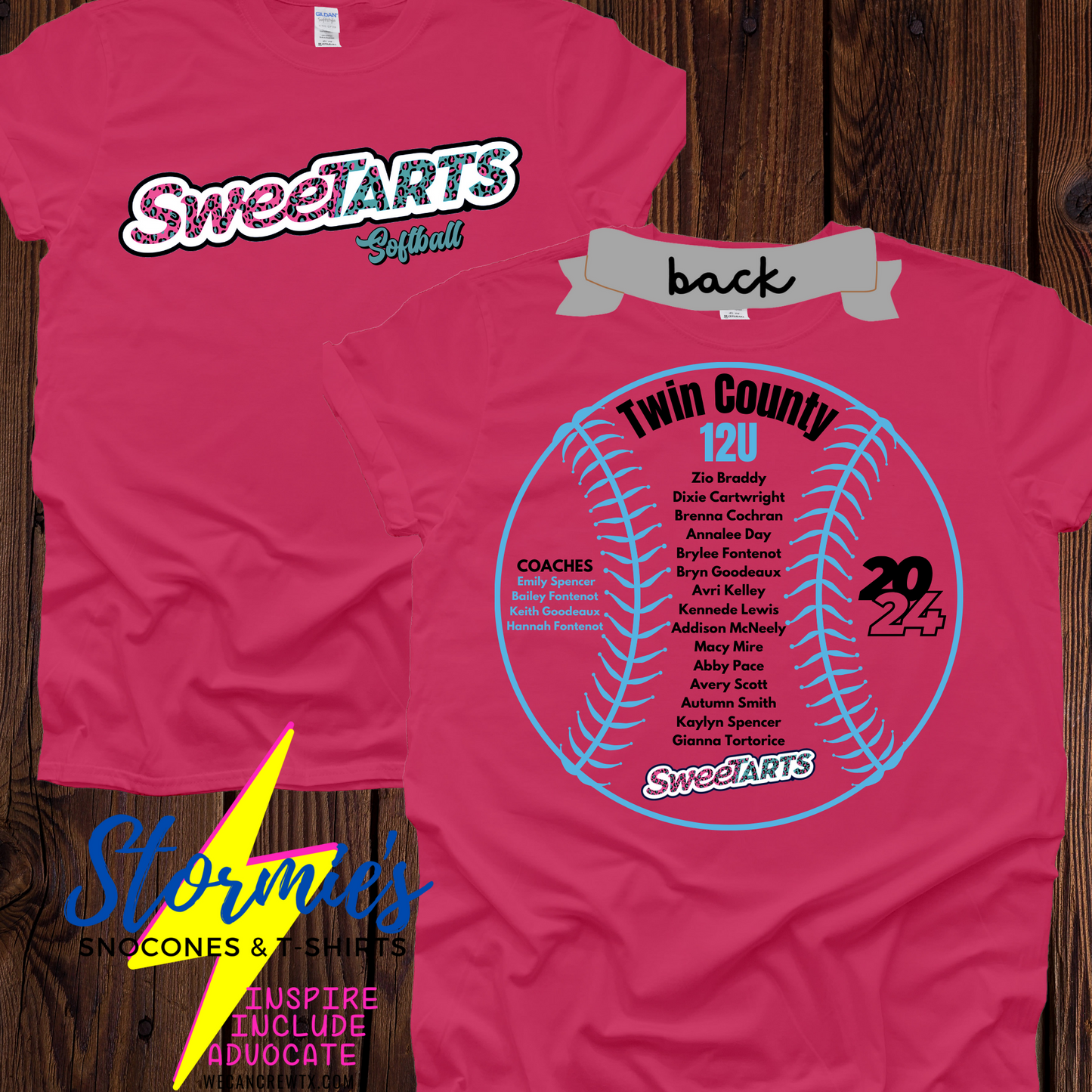 Sweetarts softball 12U Twin County 2024 Shirt