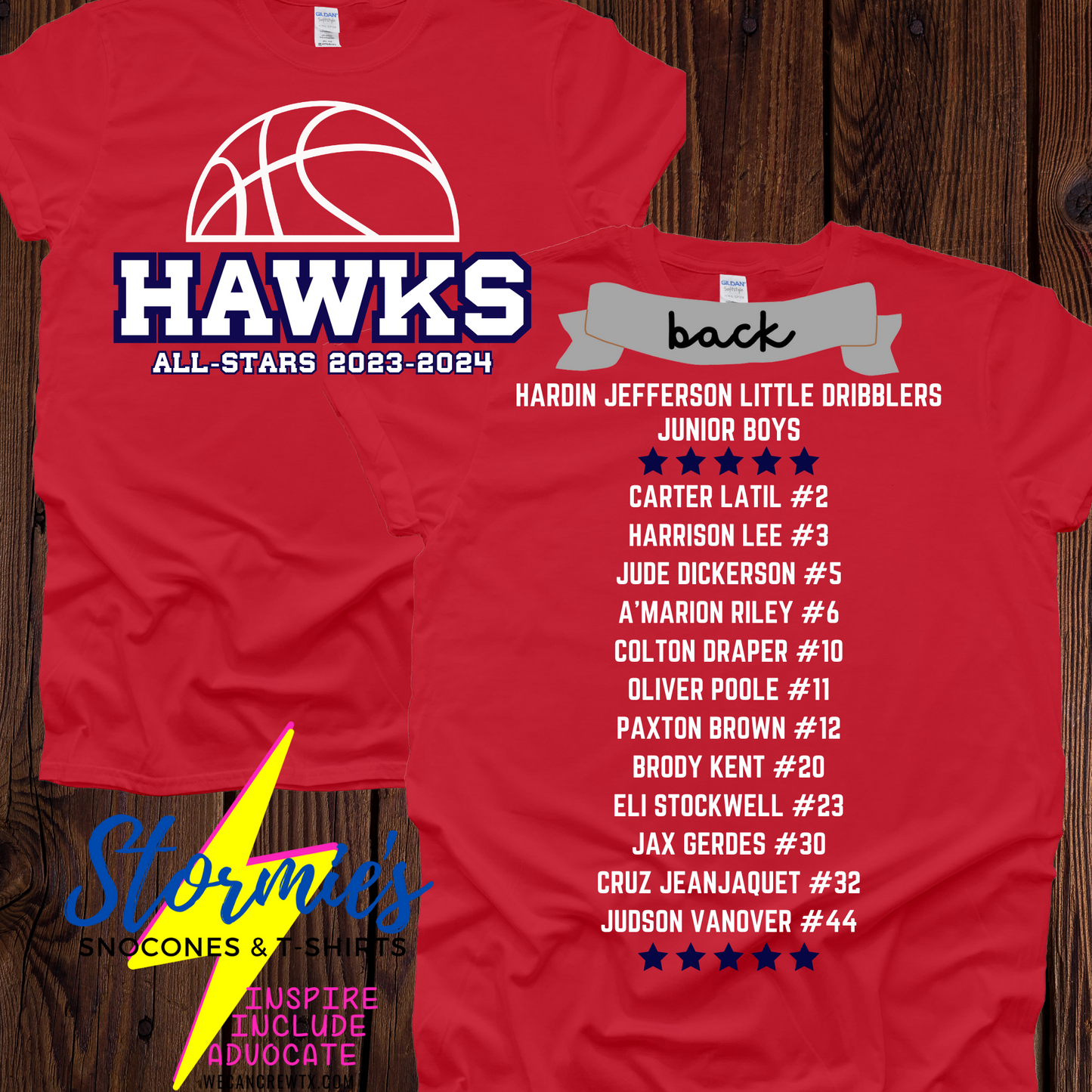 Hawks Basketball All-Stars 2023-2024 Shirt