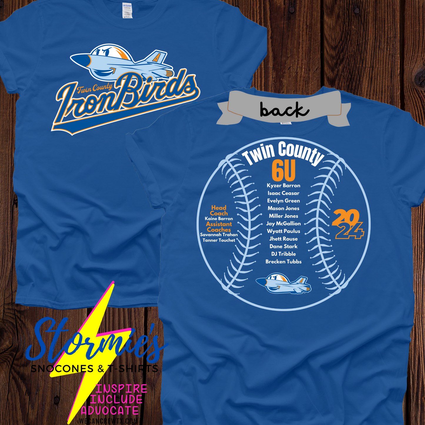 Ironbirds 6U Twin County 2024 Shirt