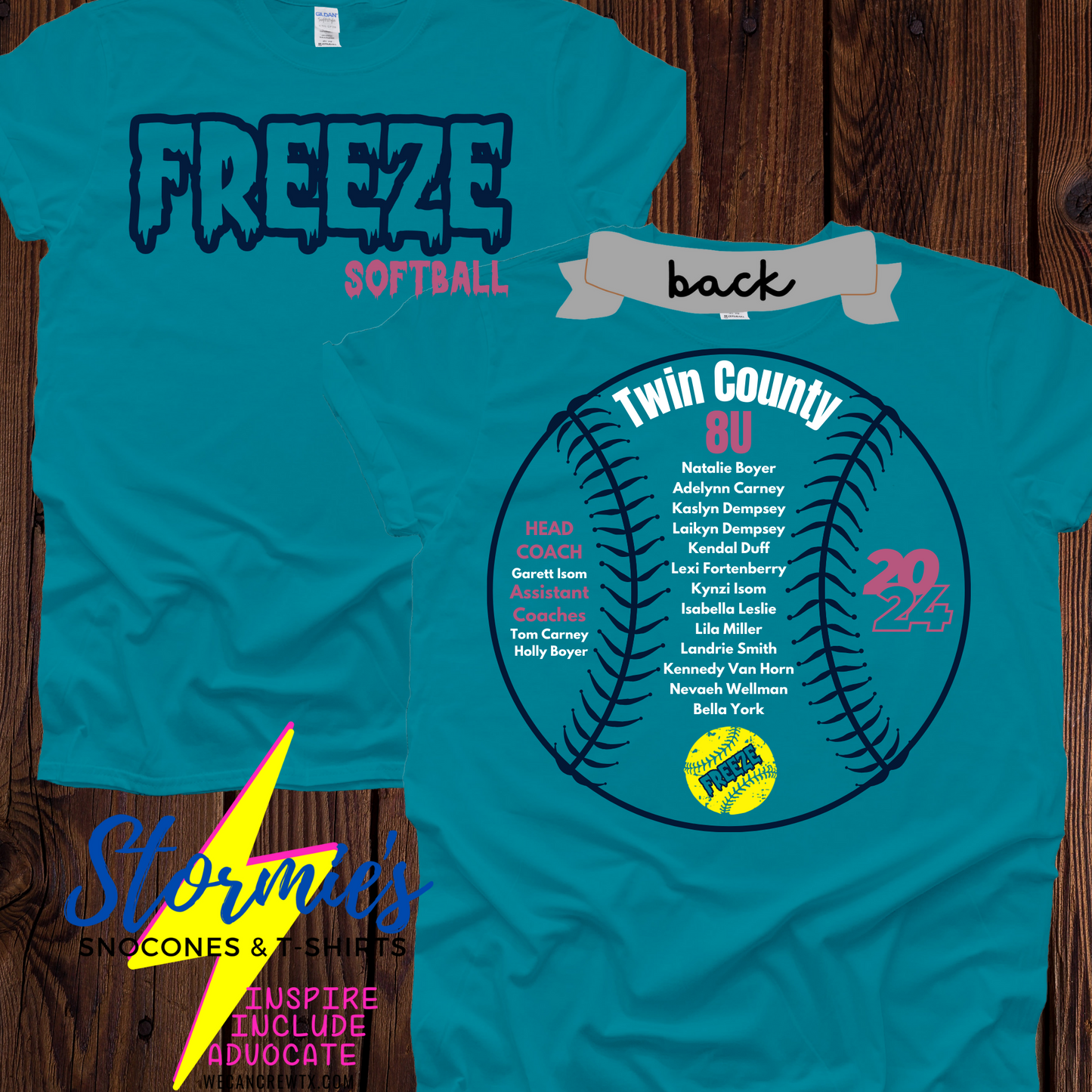 Freeze 8U Twin County 2024 Shirt