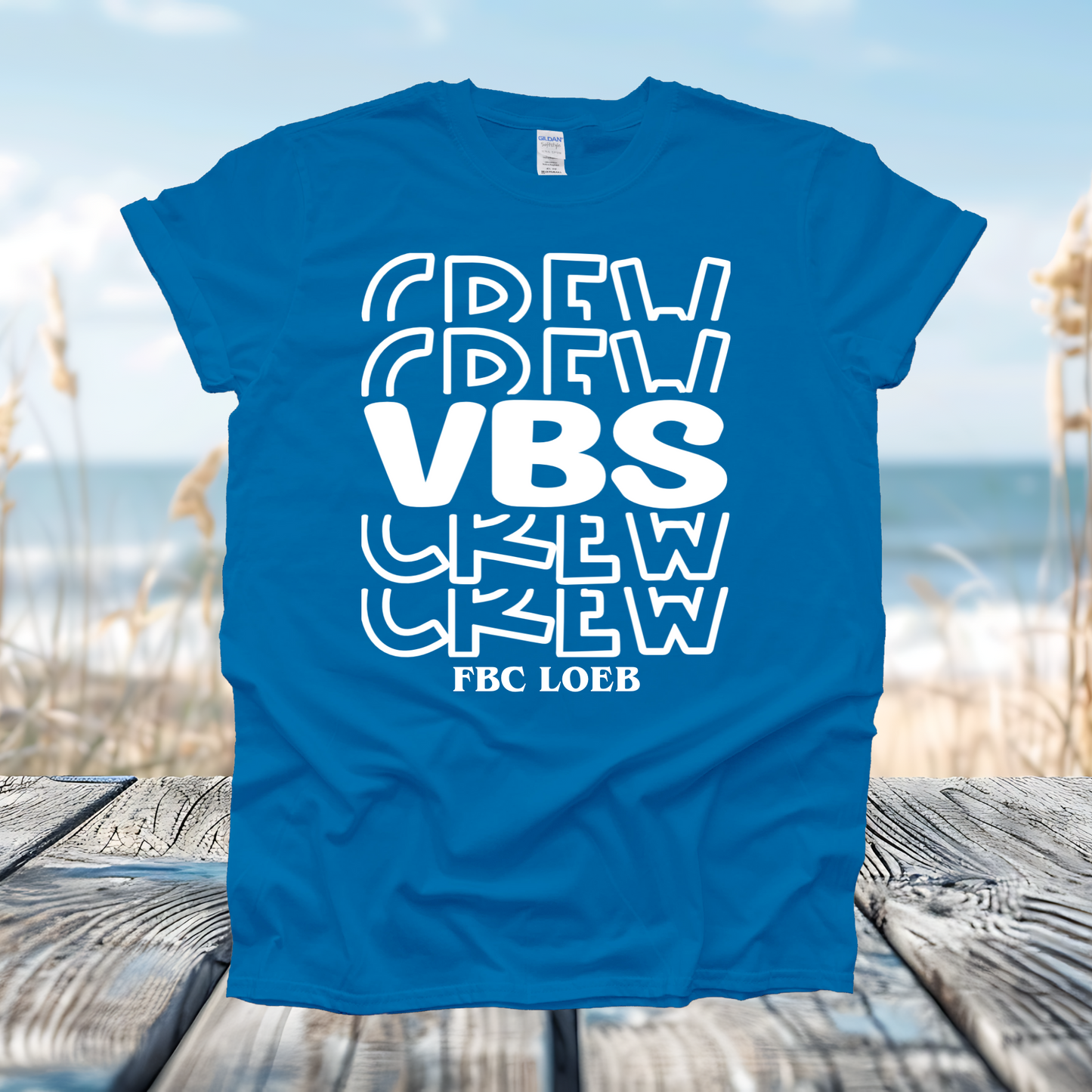 FBC LOEB VBS Crew Sapphire Blue Shirt