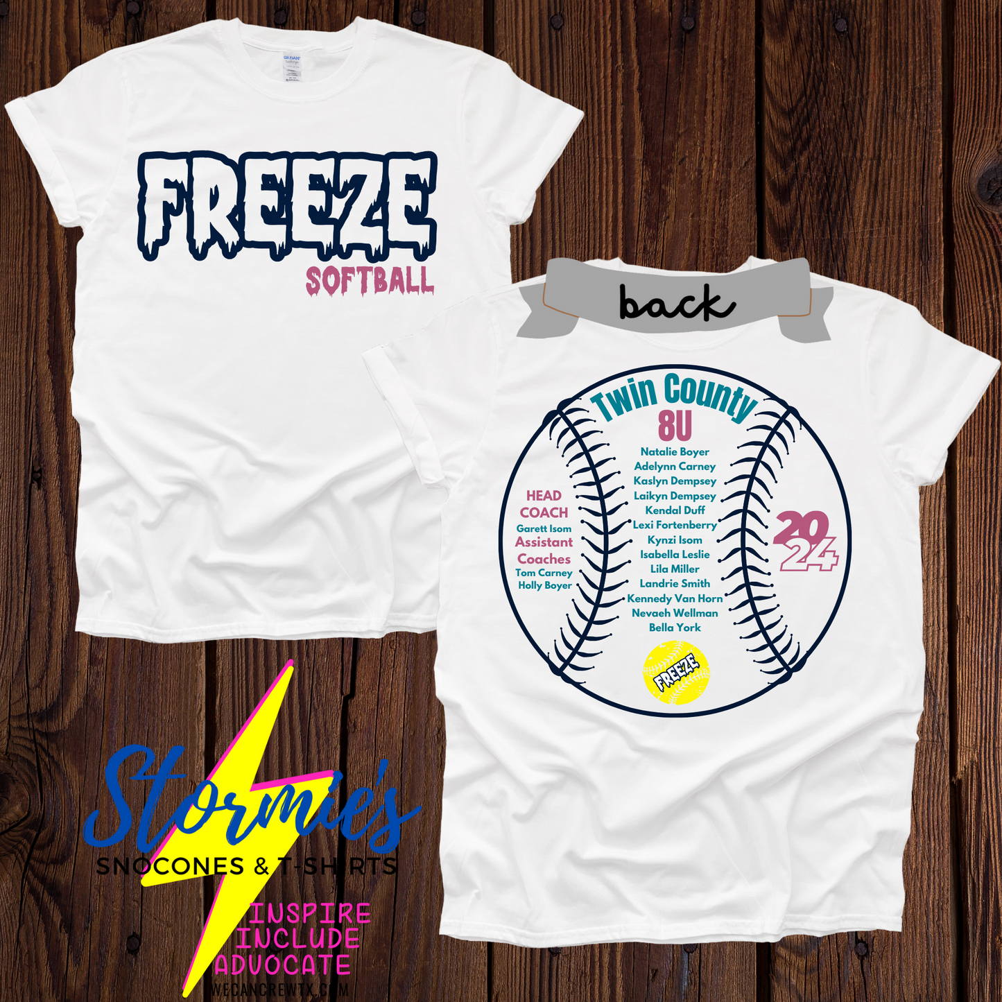 Freeze 8U Twin County 2024 Shirt