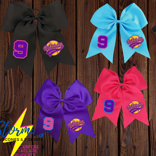 Wildcats Black Hair Bow