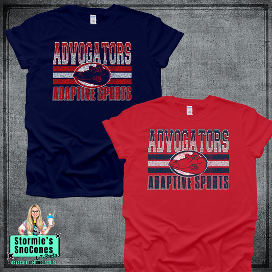 Advogators  Football & Cheer 2026 Gildan Comfort Colors Bella Canvas Shirt CUSTOM NAME AND NUMBER