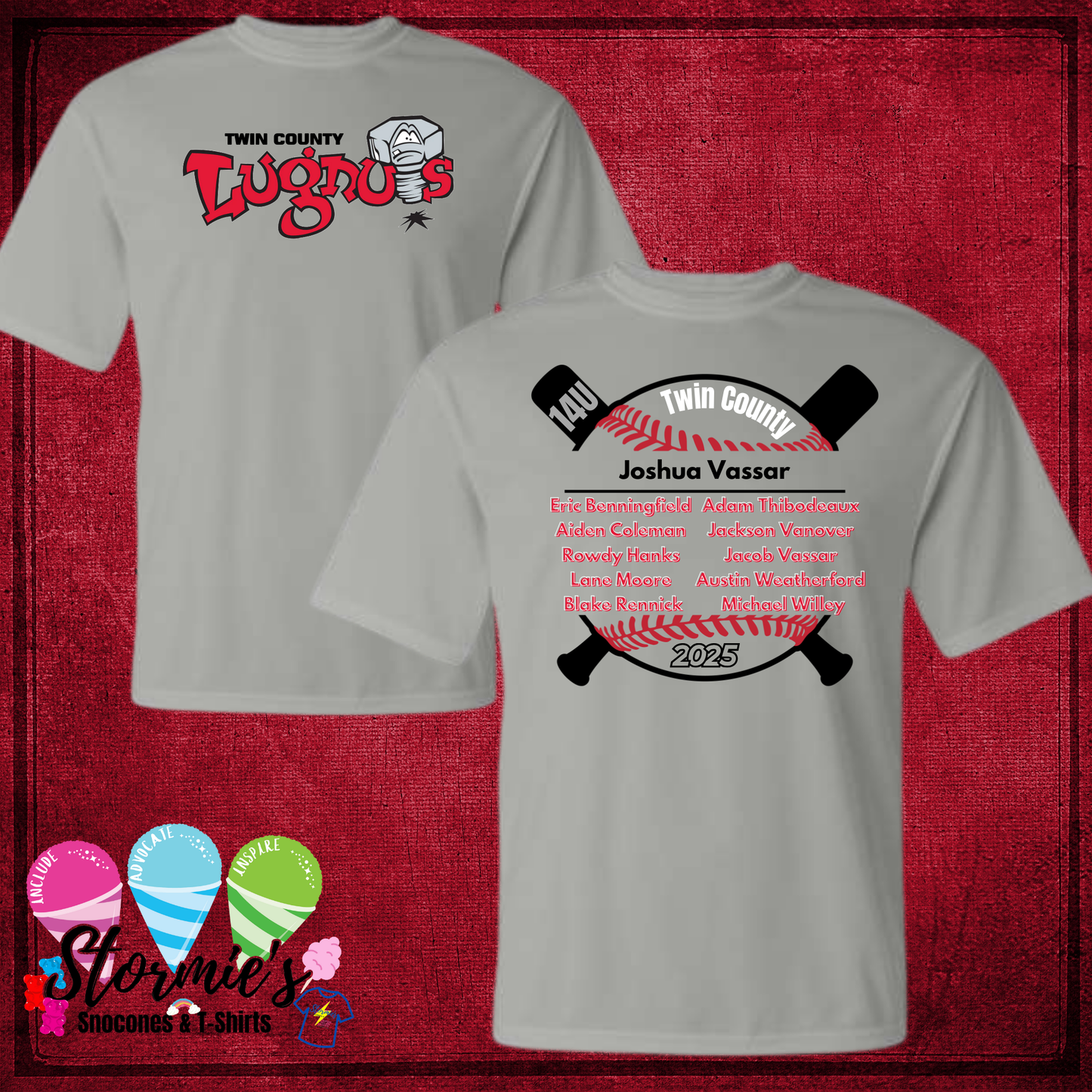 Lugnuts 14U Twin County 2025 Silver Dry Fit Shirt