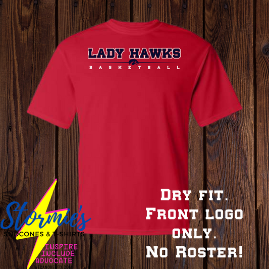 Lady Hawks Basketball All-Stars 2024 Red Dry Fit Shirt