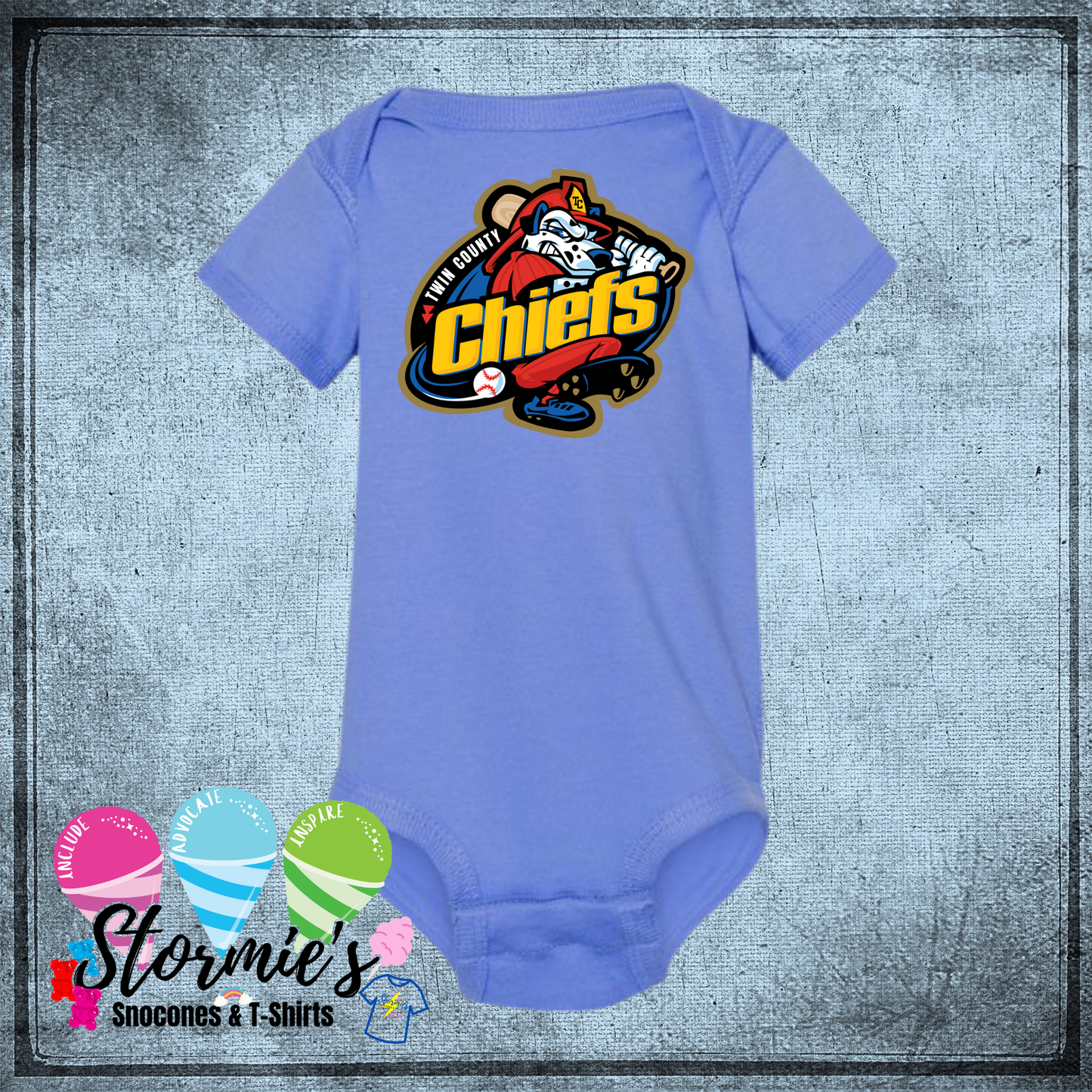 Chiefs Carolina Blue Infant Bodysuit