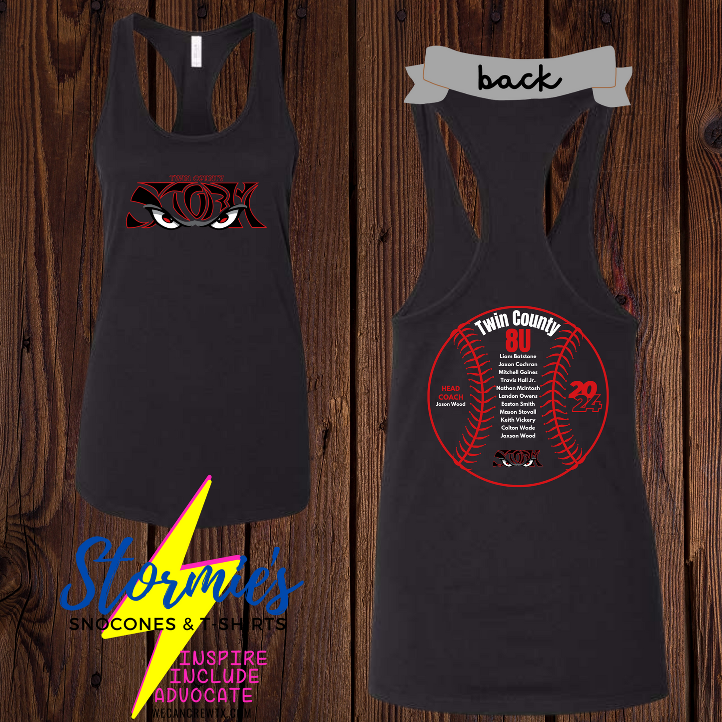 Storm Twin County 8U 2024 Bella Racer Back Tank Top