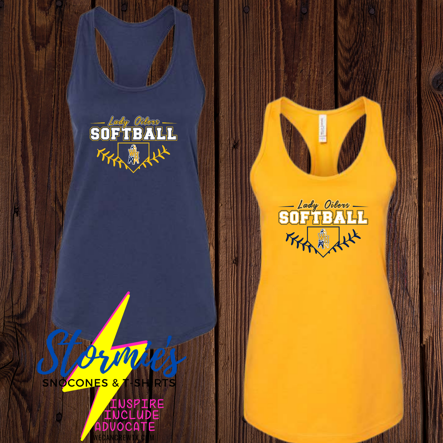 West Hardin Lady Oilers Bella Racer Back Tank Top