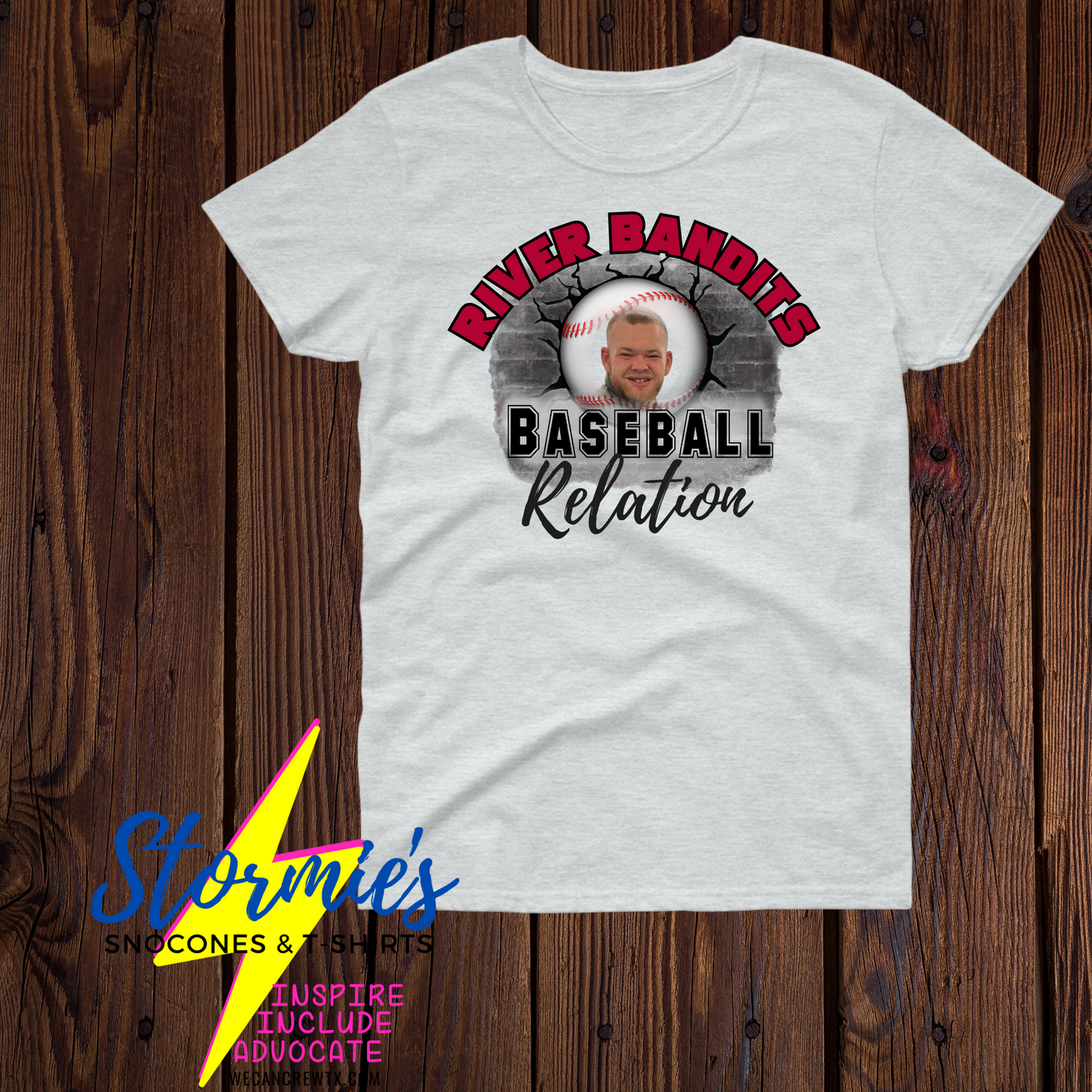 River Bandits Baseball Custom Picture Relation Shirt