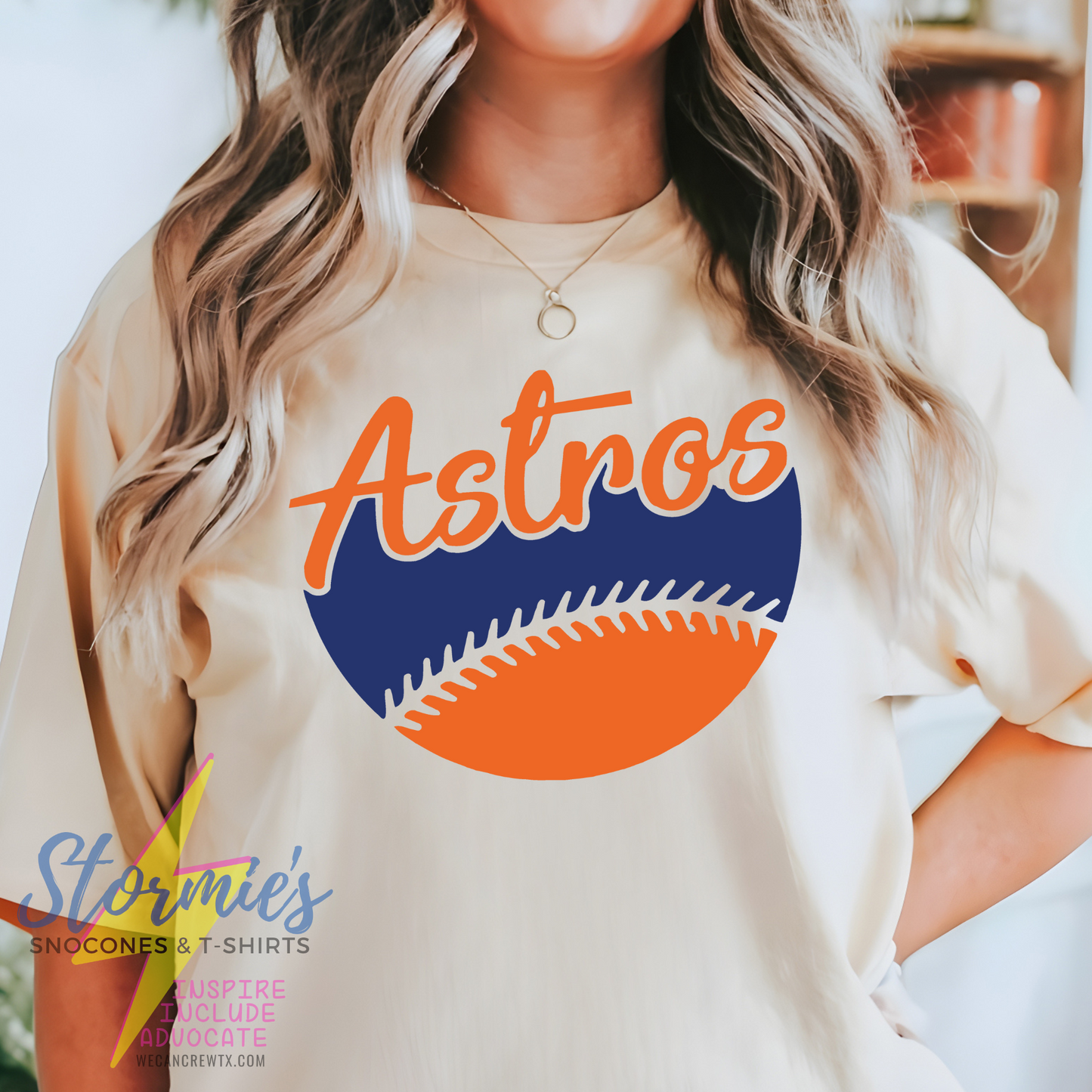 Astros Baseball Ivory Comfort Colors Shirt