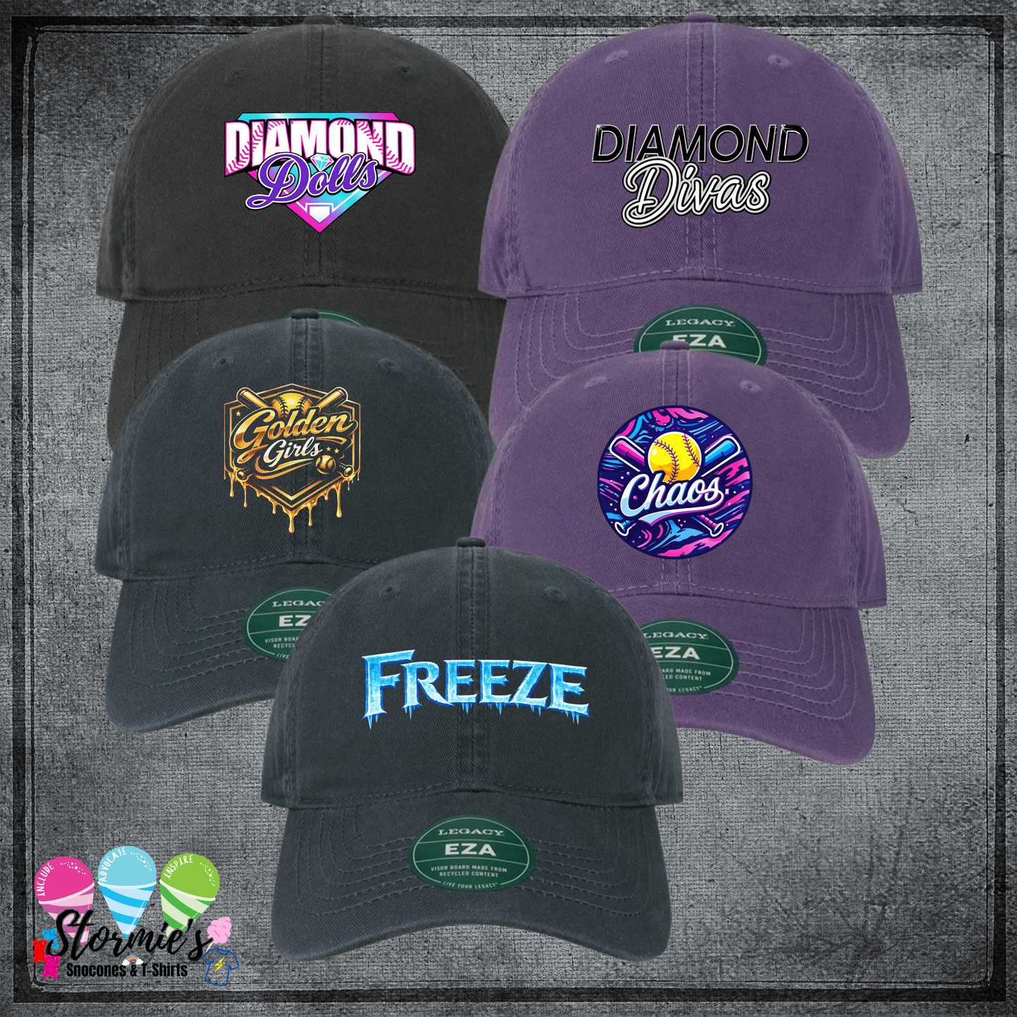 Twin County Youth Softball Legacy Dad Hats PRINTED Logo Hat - PICK UP ONLY