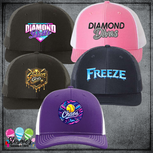 Twin County Youth Softball Richardson 112 Hats PRINTED Logo Hat - PICK UP ONLY