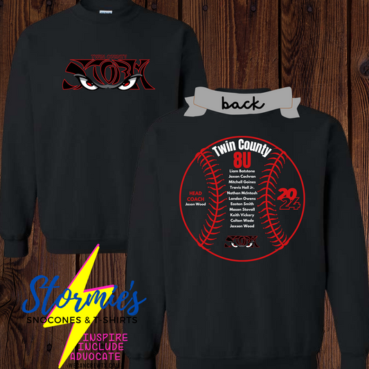 Storm Twin County 8U 2024 - Sweatshirt & Hoodie & Long Sleeve Shirt 2023-24