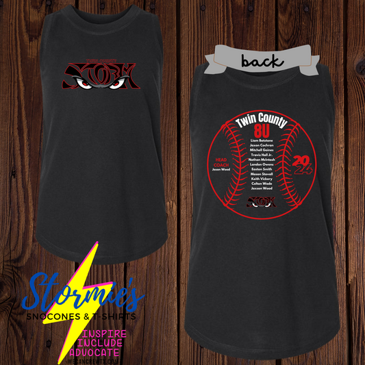 Storm softball 8U Twin County 2024 Girls Tank Top