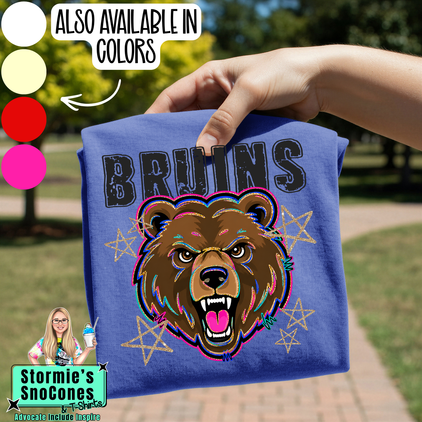 Bruins Grunge Varsity Stars Gildan Comfort Colors Tultex Shirt