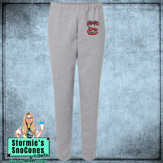 Mudcats  Baseball YOUTH Gray Sweatpants
