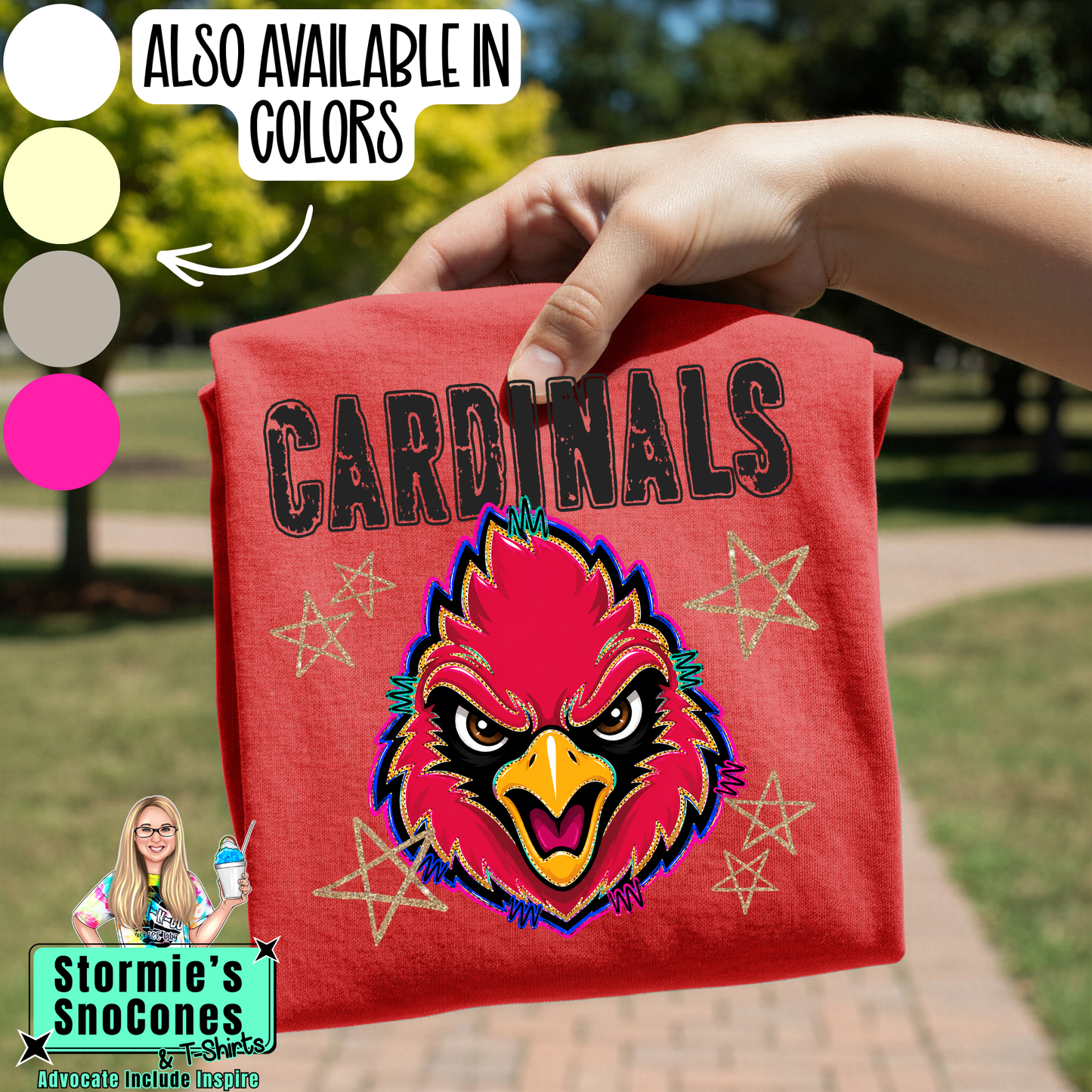 Cardinals Grunge Varsity Stars Gildan Comfort Colors Tultex Shirt
