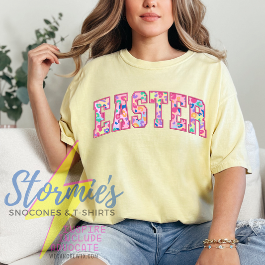 Easter Filled Cheetah Banana Comfort Colors Shirt