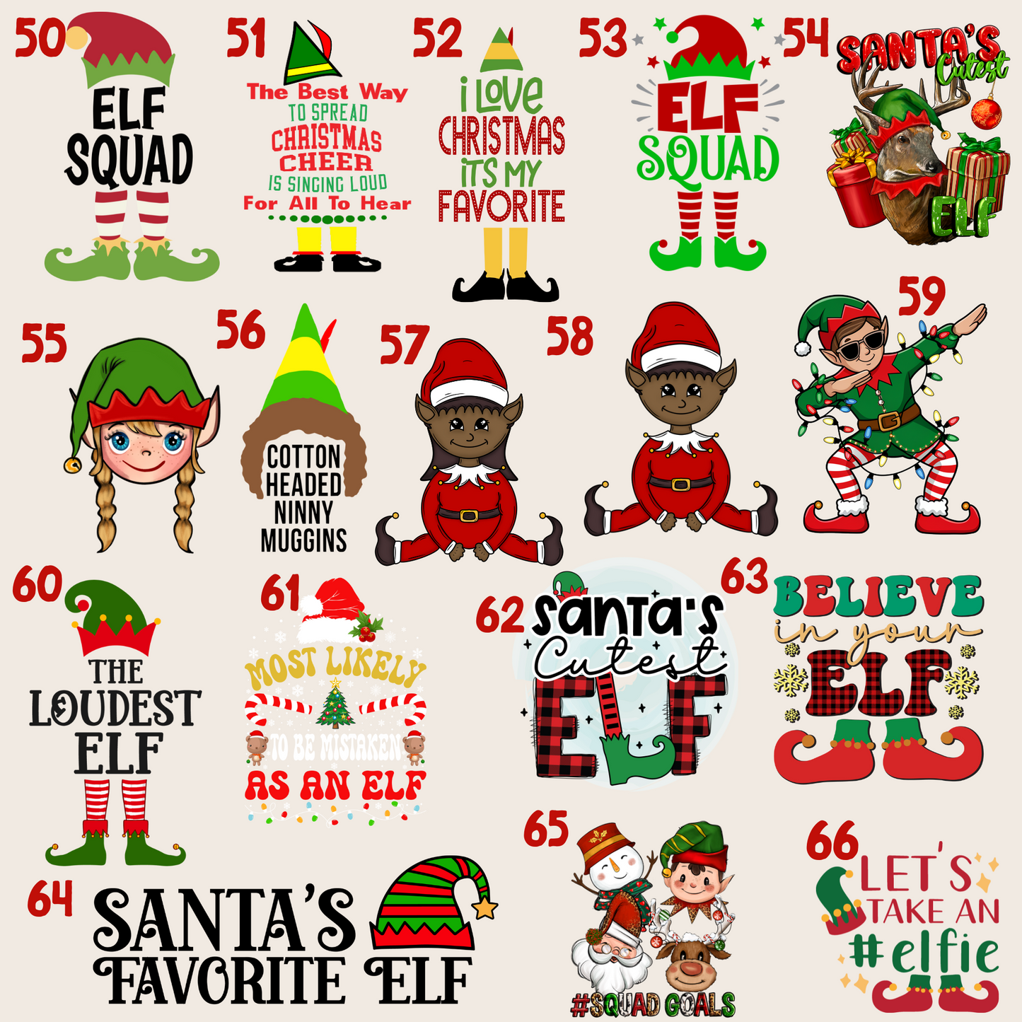 Elf Spirit Days Shirts - 12+ Options