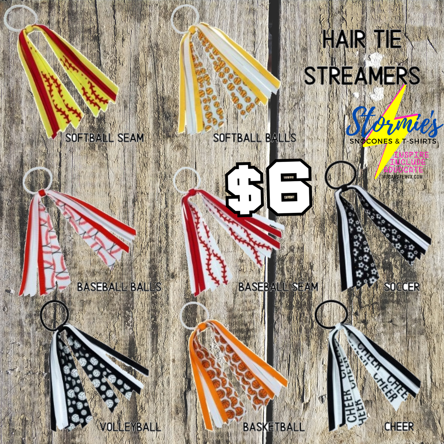 Sports Hair Streamers