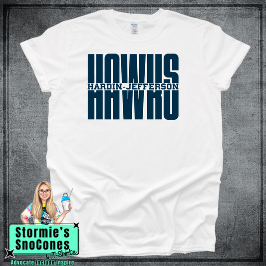 6th Grade - Hawks HJ Split Fall Field day/Homecoming - Dryblend or Dryfit - Short Sleeve White Shirt