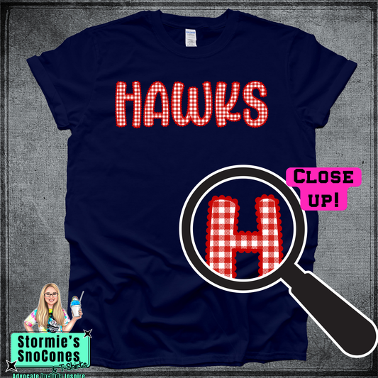Hawks Gingham Tshirt