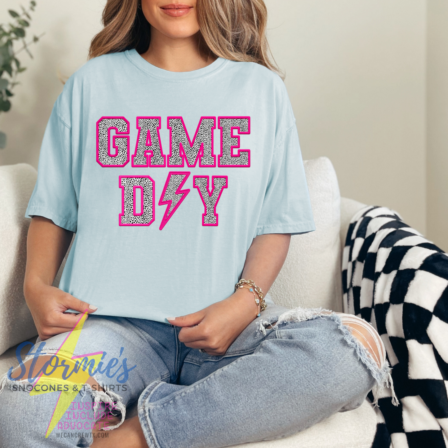 Game Day Hydrangea Comfort Colors Shirt