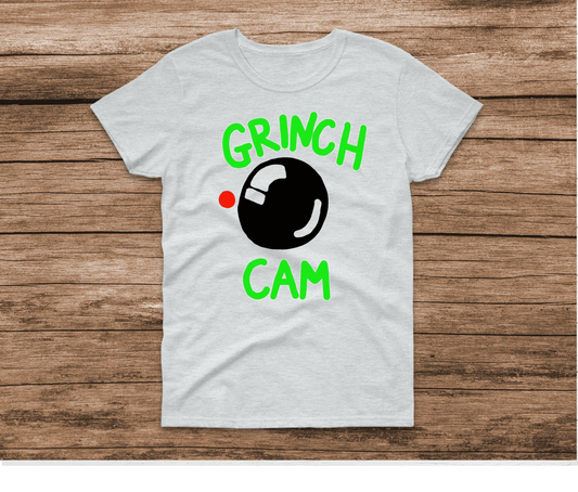 Grinch Cam Ash Shirt by Ashley Sattler