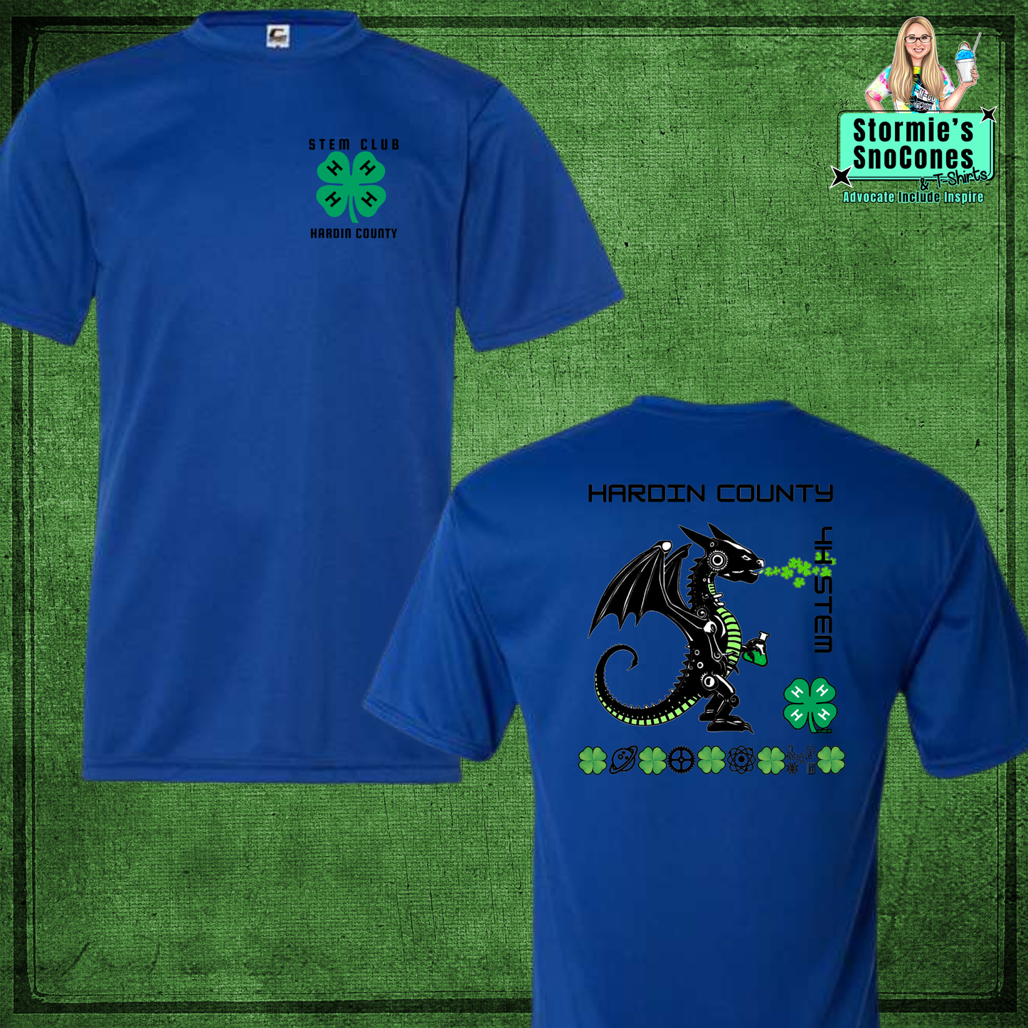 4H STEM Royal Blue Dry Fit Shirt