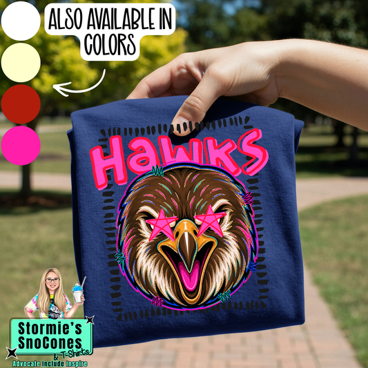 Hawks StarStruck Gildan Comfort Colors Tultex Shirt