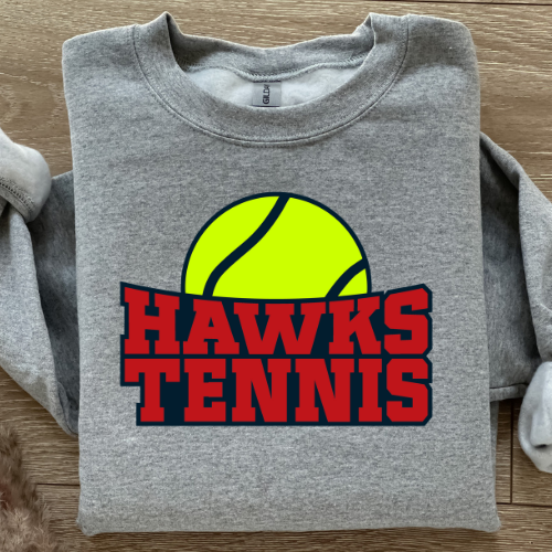 Hawks Tennis Ball Sport Gray Sweatshirt