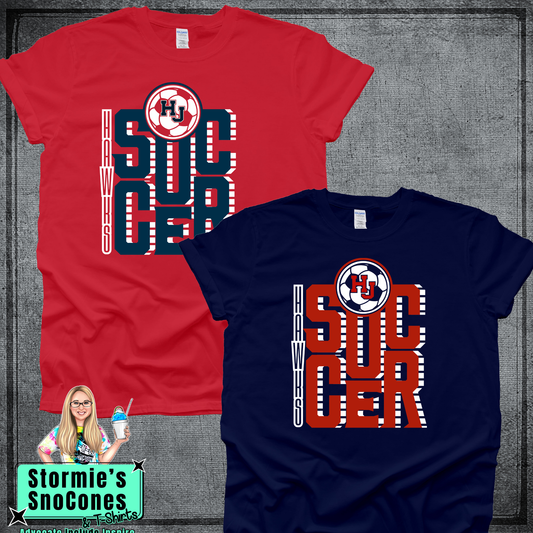 Hawks HJ Soccer Stacked Tshirt