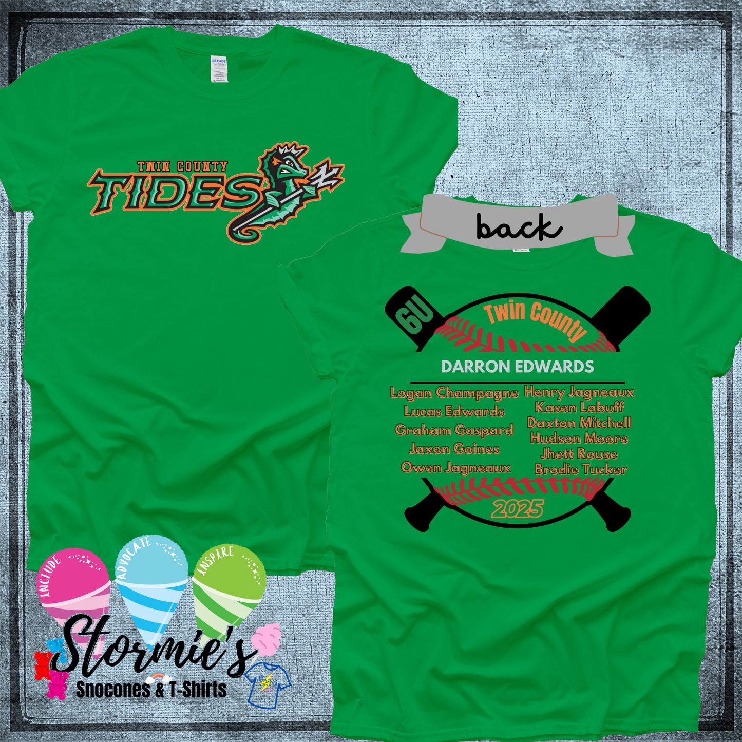 Tides 6U Twin County 2025 Irish Green Shirt