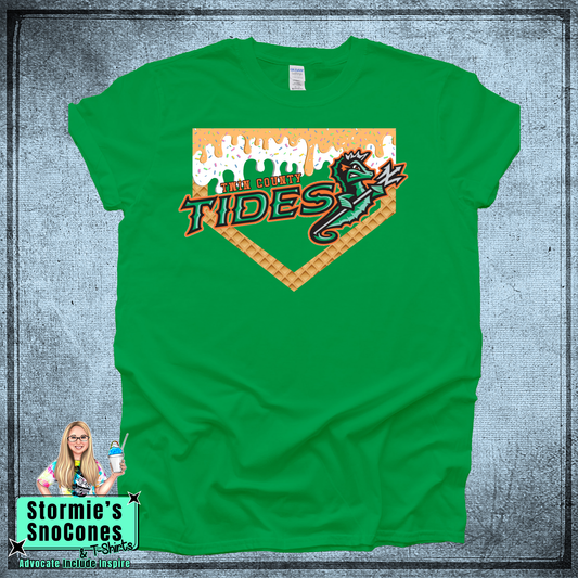 Tides Baseball Drip 2026 Green Dryblend or Dryfit Shirt