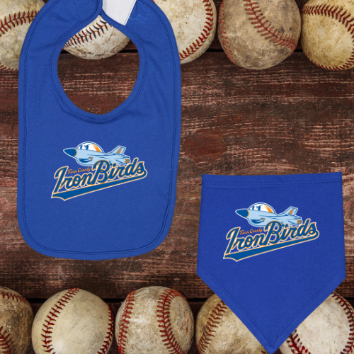 Ironbirds Royal Blue Baby Bib